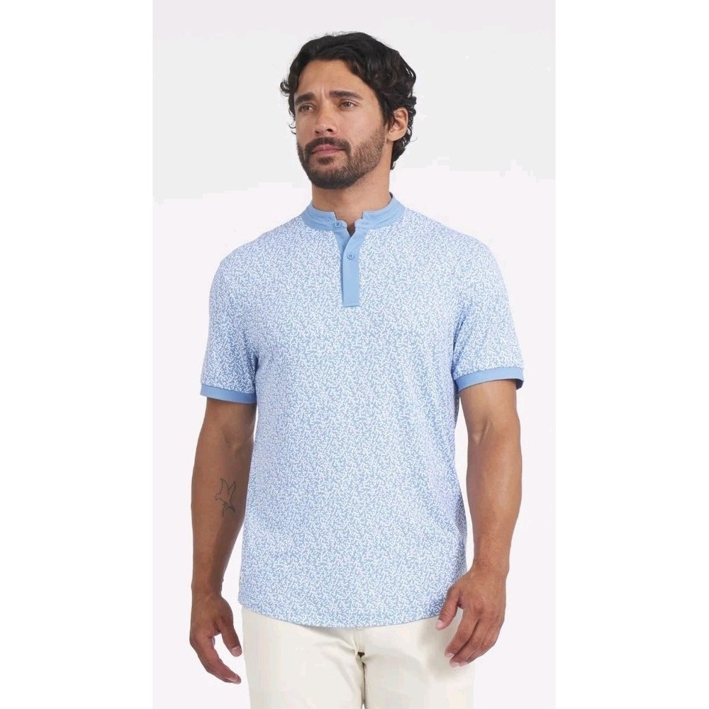 Mantra Men's Catalyst Polo M Coral Golf Performance Athletic Stretch Shirt NWT